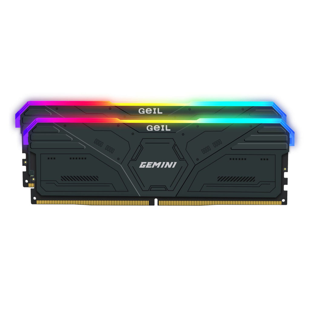 Geil Gemini RGB 32GB KIT(2X16GB) 6000MHz DDR5 Desktop Gaming Memory - Grey - Wolf Media Store