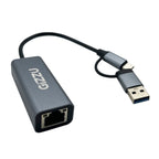 Gizzu High Speed Type-C/A to Gigabit Adapter Poly-Wolf Media Store