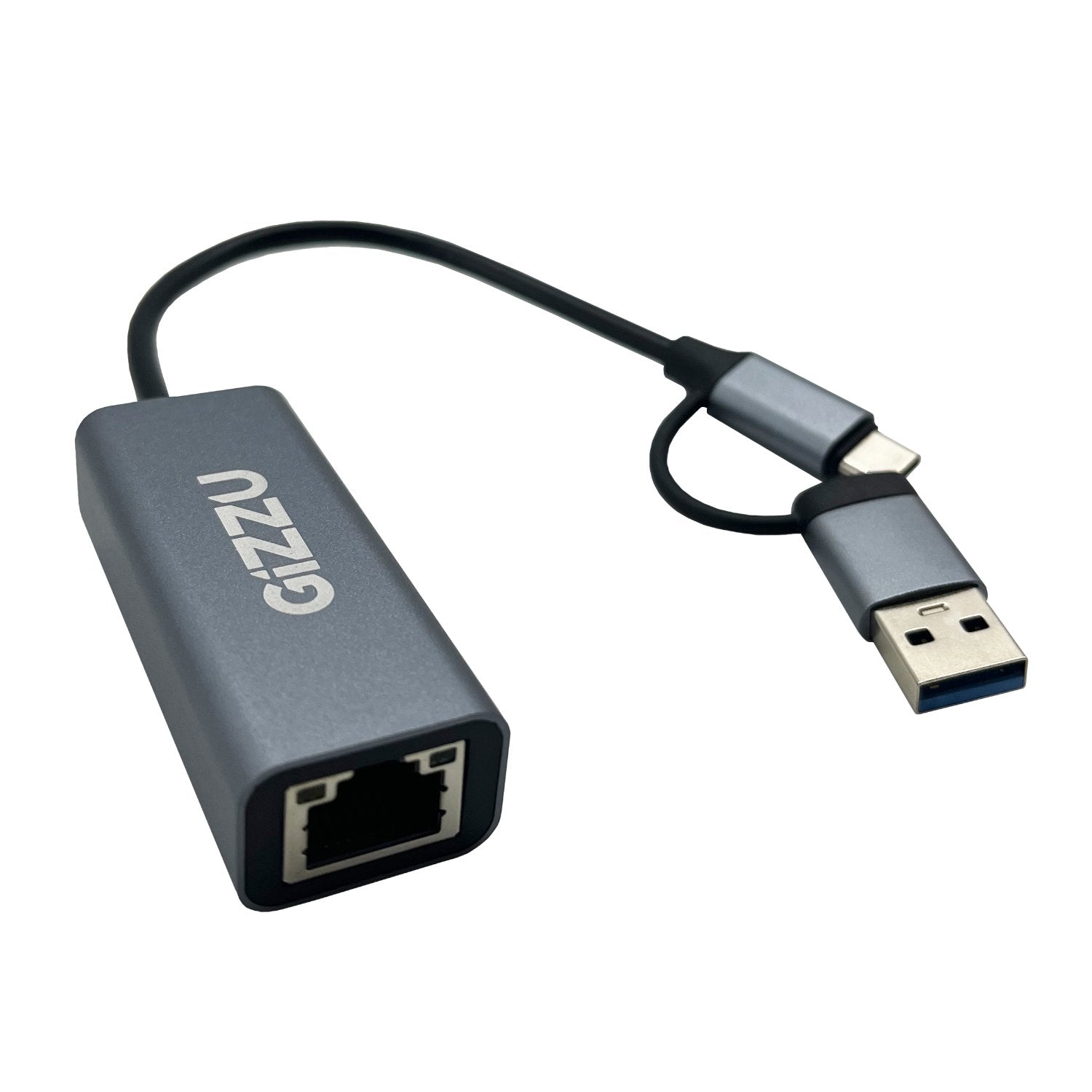 Gizzu High Speed Type-C/A to Gigabit Adapter Poly-Wolf Media Store