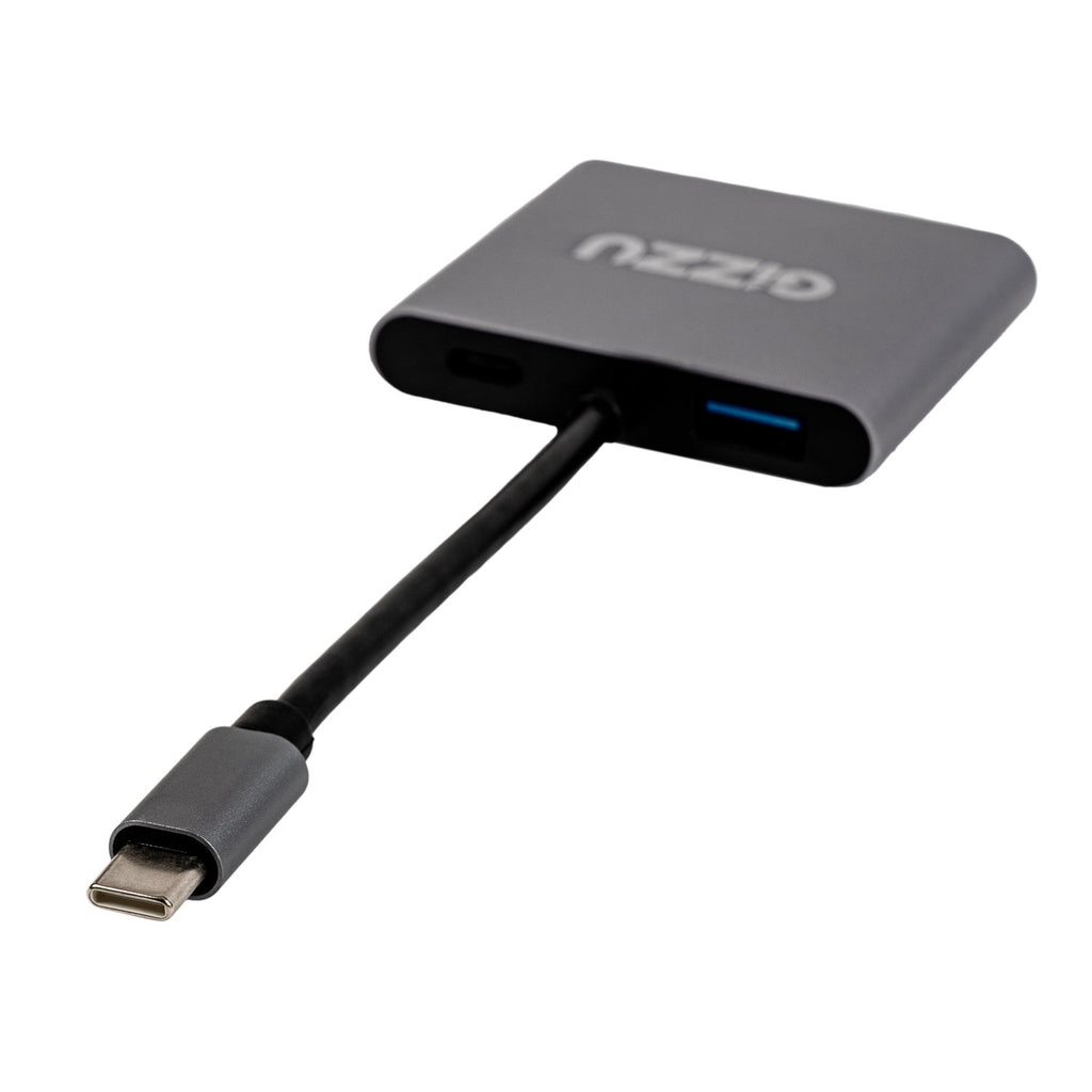 Gizzu 4-in-1 Type-C to Dual HDMI Hub-Wolf Media Store