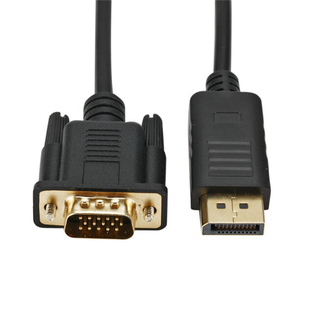 Gizzu 1080P DisplayPort to VGA Cable 1.8m Poly-Wolf Media Store
