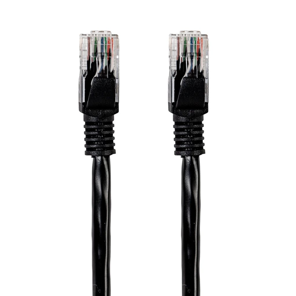 Gizzu Cat6 UTP Fly Lead Ethernet Network Cable 50cm – Black-Wolf Media Store