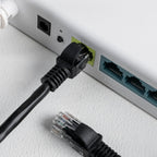 Gizzu Cat6 UTP Fly Lead Ethernet Network Cable 50cm – Black-Wolf Media Store