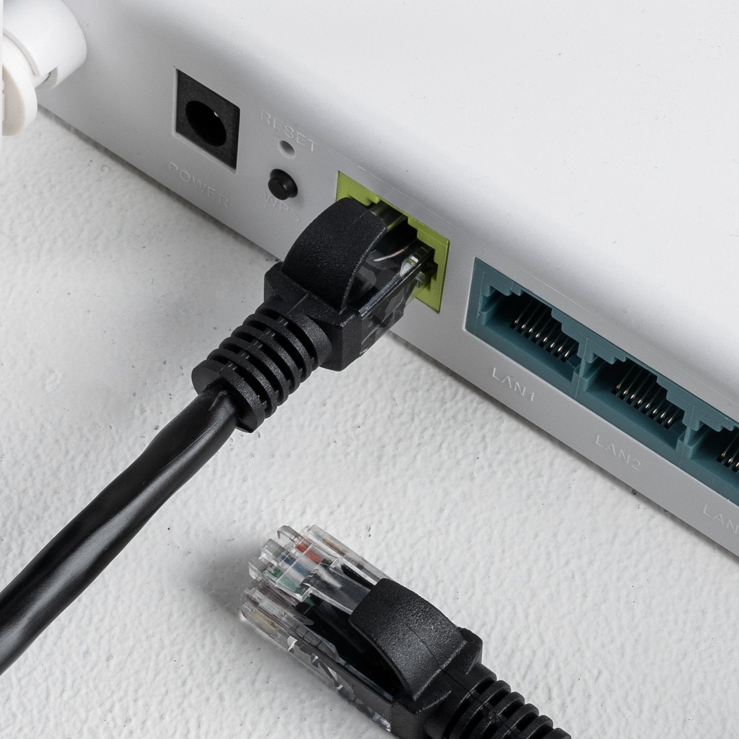 Gizzu Cat6 UTP Fly Lead Ethernet Network Cable 50cm – Black-Wolf Media Store