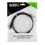 Gizzu Cat6 UTP Fly Lead Ethernet Network Cable 50cm – Black-Wolf Media Store