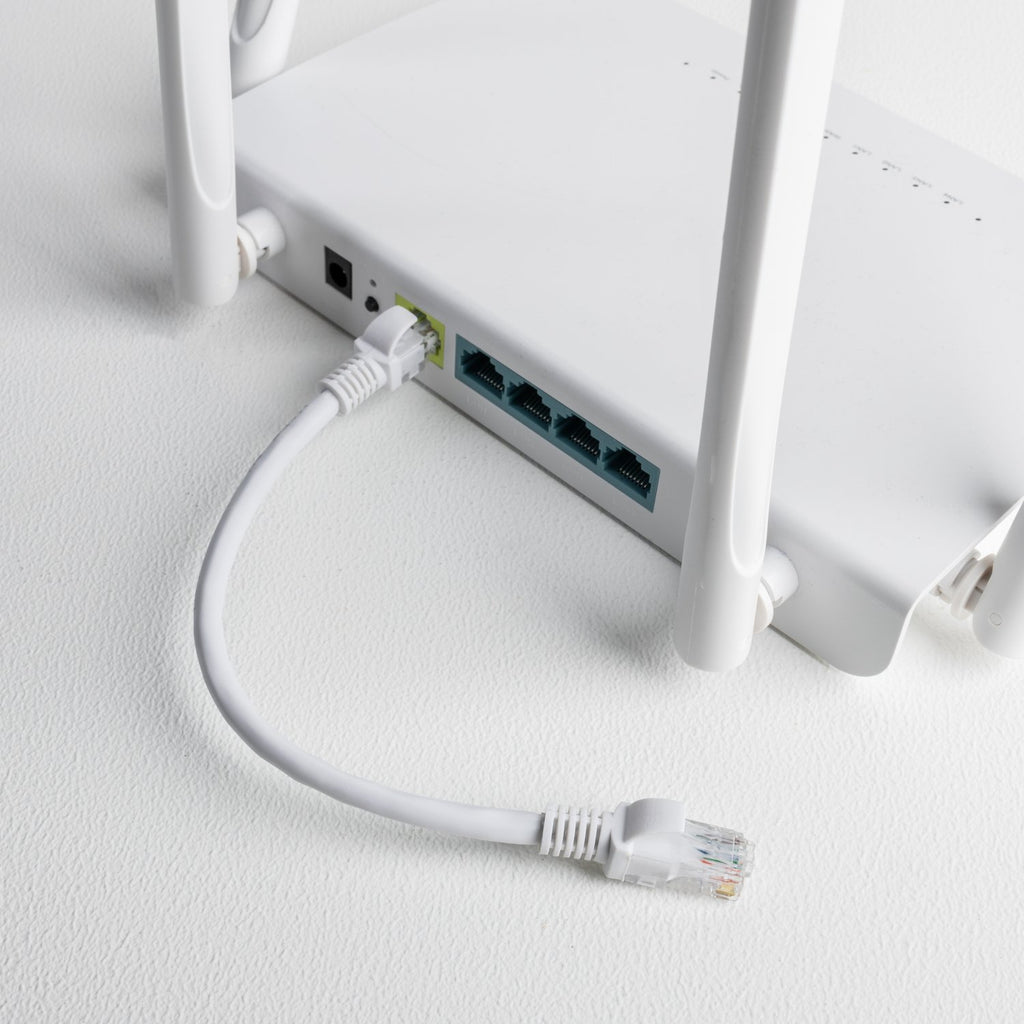 Gizzu Cat6 UTP Fly Lead Ethernet Network Cable 50cm – White-Wolf Media Store