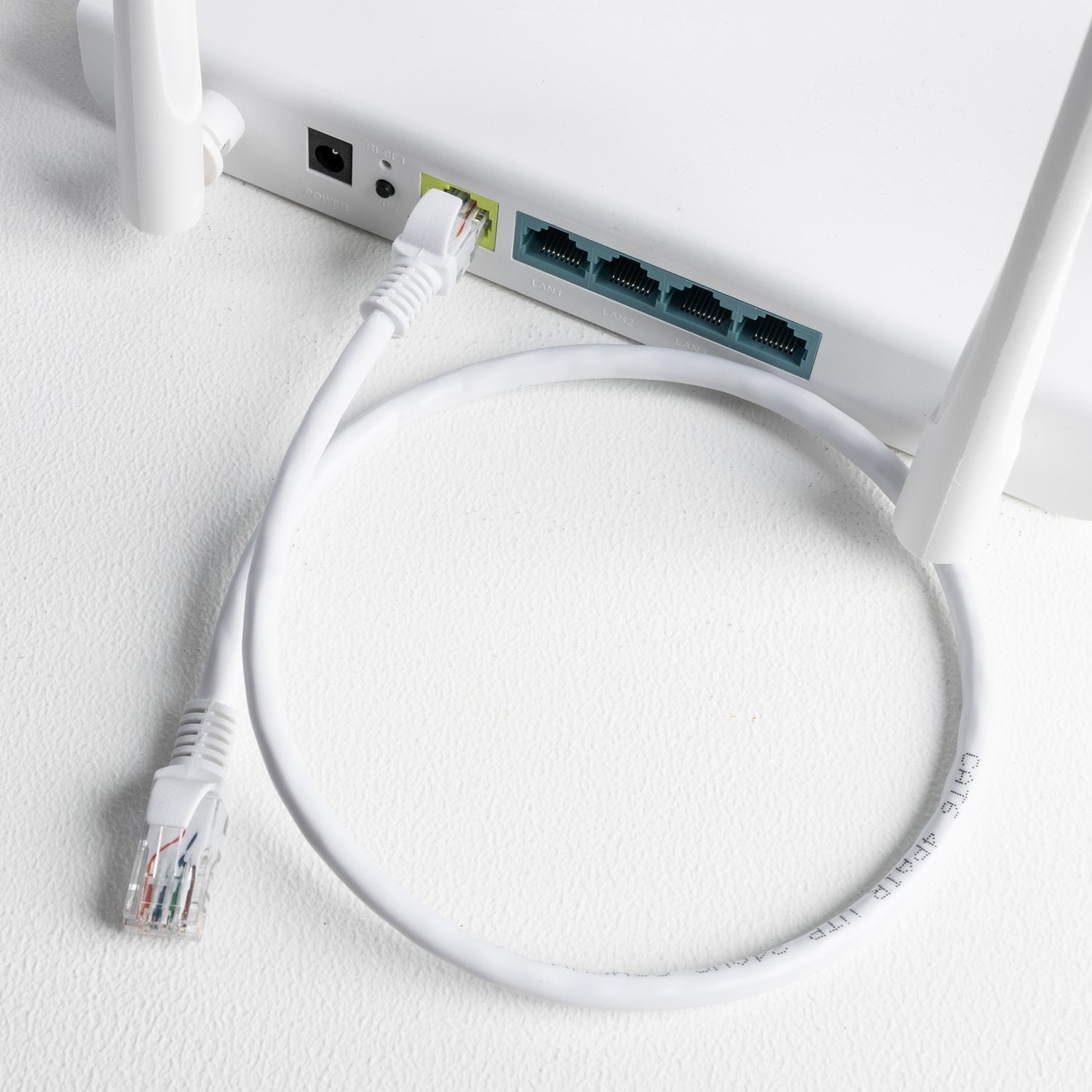 Gizzu Cat6 UTP Fly Lead Ethernet Network Cable 1m – White-Wolf Media Store