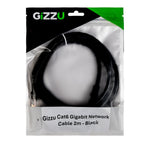 Gizzu Cat6 UTP Fly Lead Ethernet Network Cable 2m – Black-Wolf Media Store
