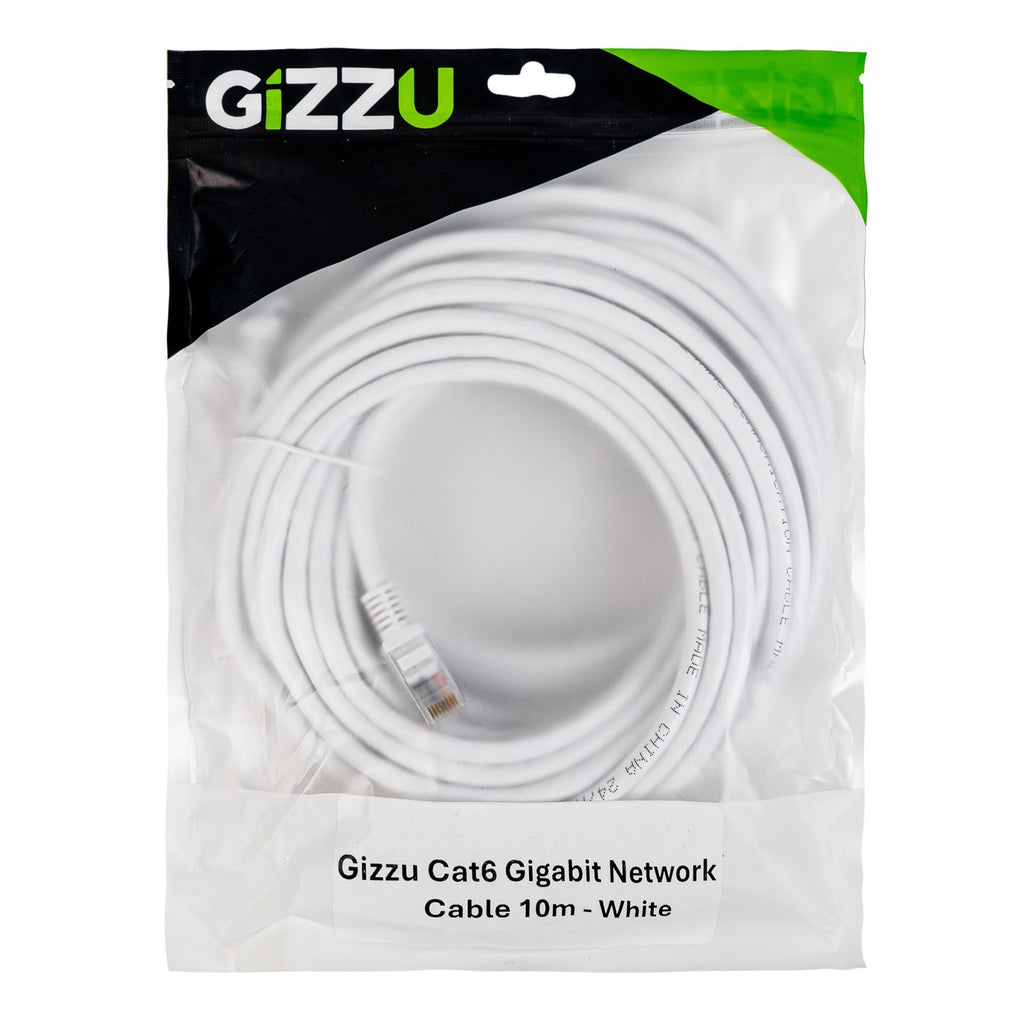 Gizzu Cat6 UTP Fly Lead Ethernet Network Cable 1m – Black-Wolf Media Store
