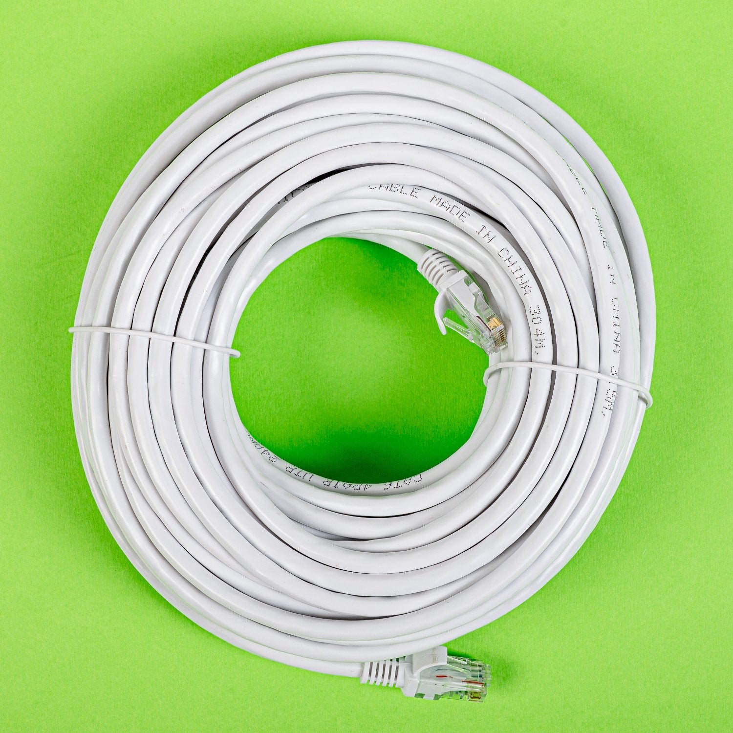 Gizzu Cat6 UTP Fly Lead Ethernet Network Cable 20m – White
