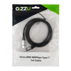 GIZZU 60W 480Mbps Type-C 1m Cable-Wolf Media Store