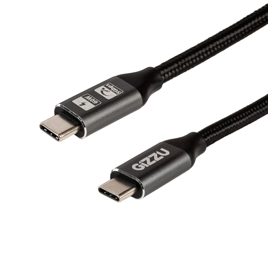 GIZZU 60W 5Gbps Type-C 2m Cable-Wolf Media Store