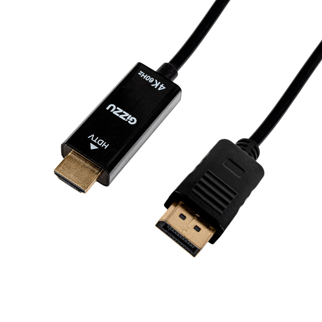 Gizzu 4K60Hz DisplayPort to HDMI Cable 1.5m-Wolf Media Store
