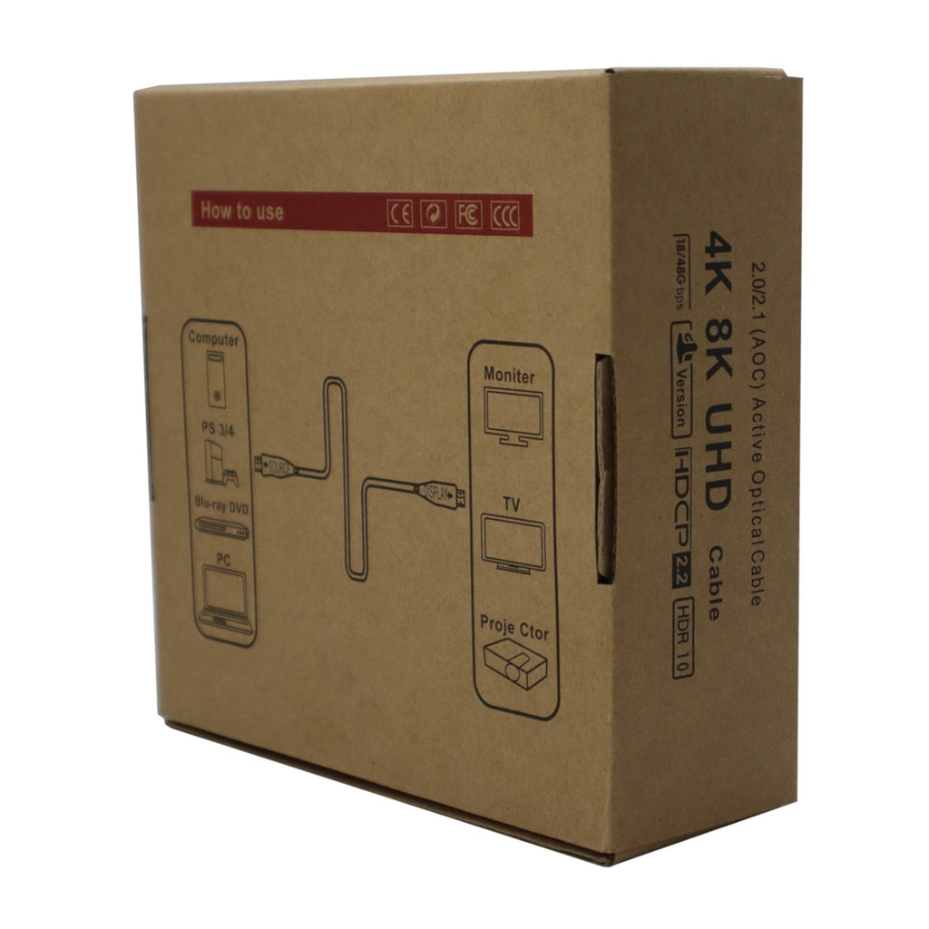 GIZZU 4K Active fibre Optic HDMI Cable 20m-Wolf Media Store