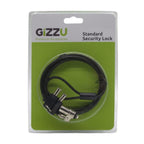 GIZZU 1.8m T-Bar Laptop Cable Lock Master Key Compatible-Wolf Media Store