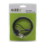 GIZZU 1.8m Wedge Cable Lock-Wolf Media Store