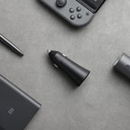 Xiaomi 37W Dual-Port Car Charger - Black-Wolf Media Store