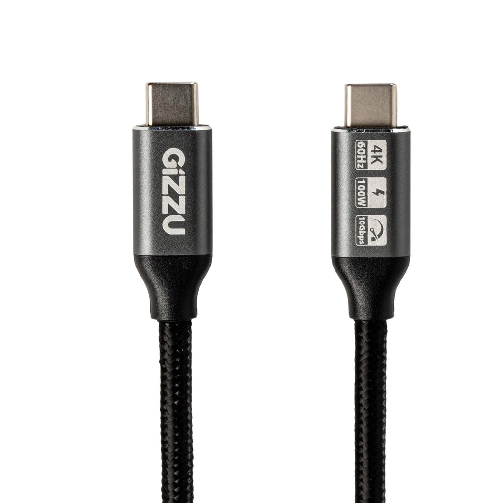 GIZZU 100W 10Gbps Type-C 1m Cable-Wolf Media Store