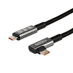 Gizzu 100W 10Gbps Type-C Angled 1m Cable-Wolf Media Store