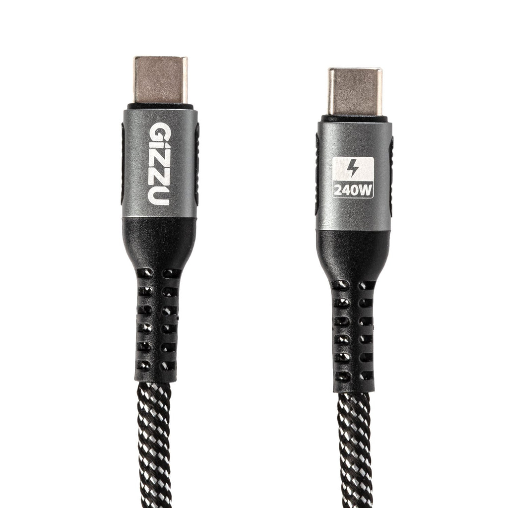 GIZZU 240W 480Mbps Type-C 1m Cable-Wolf Media Store