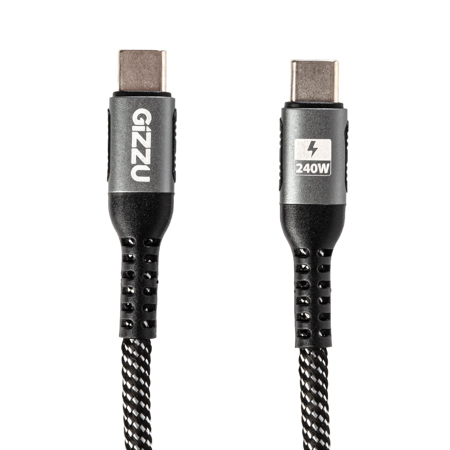 GIZZU 240W 480Mbps Type-C 1m Cable-Wolf Media Store