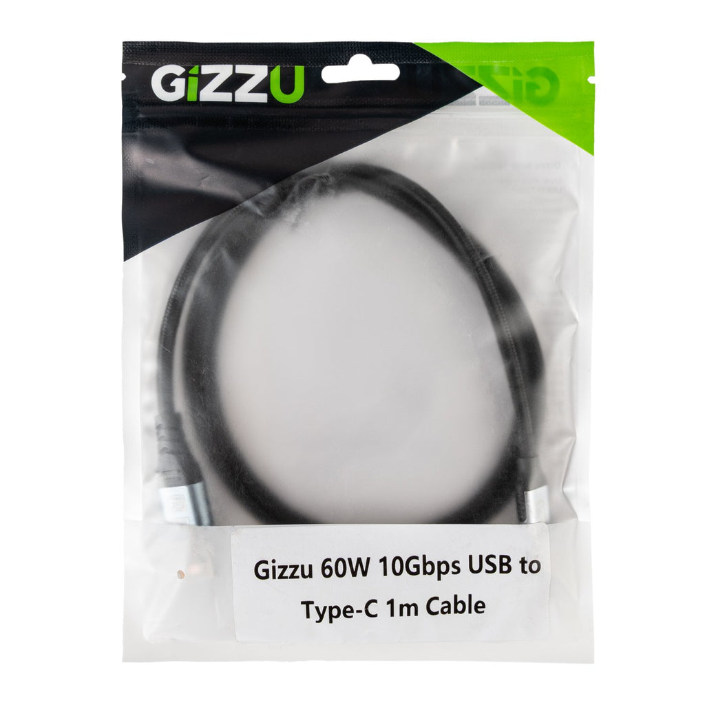 GIZZU 60W 10Gbps USB to Type-C 2m Cable-Wolf Media Store