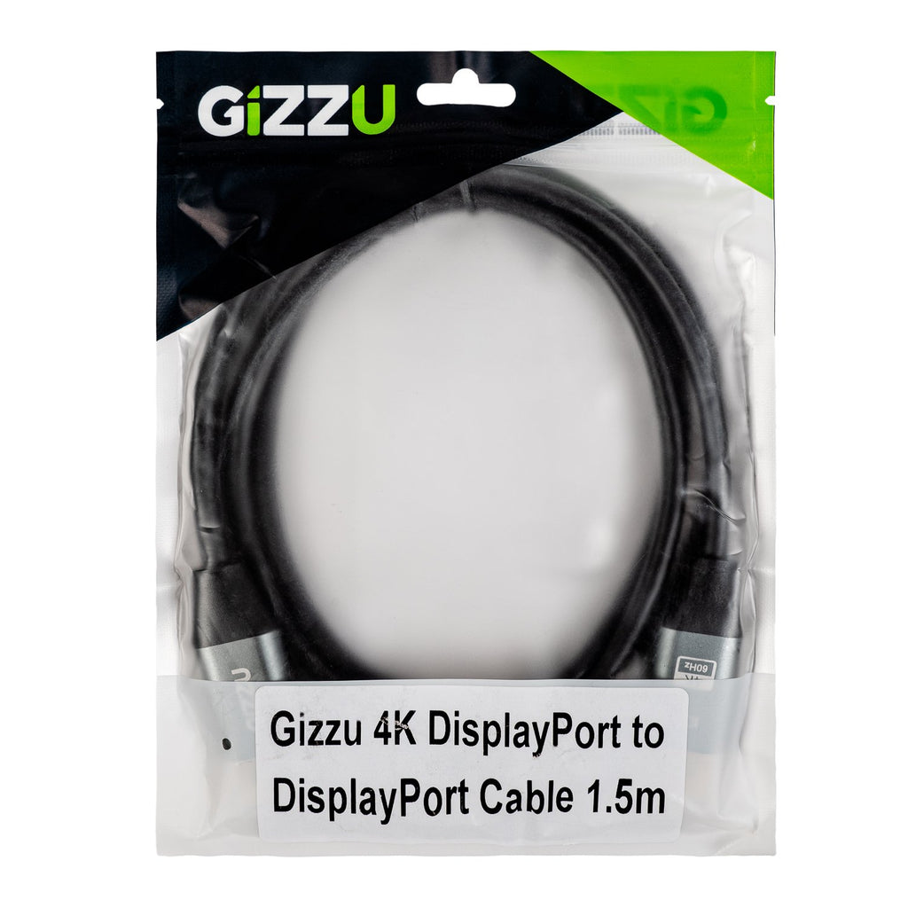 Gizzu 4K60Hz DisplayPort to DisplayPort Cable 1.5M-Wolf Media Store