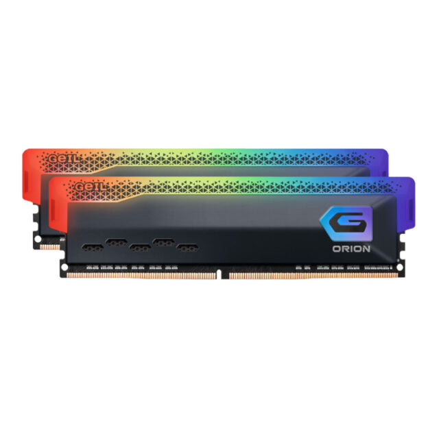 Geil Orion RGB 16GB KIT(2X8GB) 3600MHz DDR4 Desktop Gaming Memory - Grey-Wolf Media Store