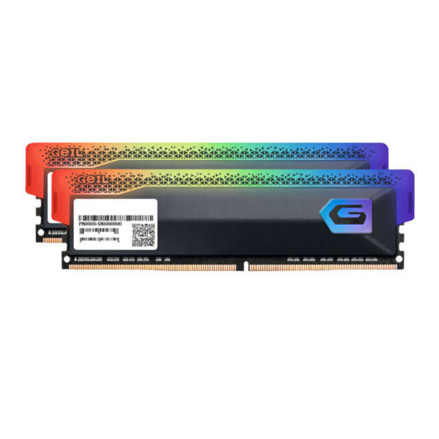 Geil Orion RGB 16GB KIT(2X8GB) 3600MHz DDR4 Desktop Gaming Memory - Grey-Wolf Media Store
