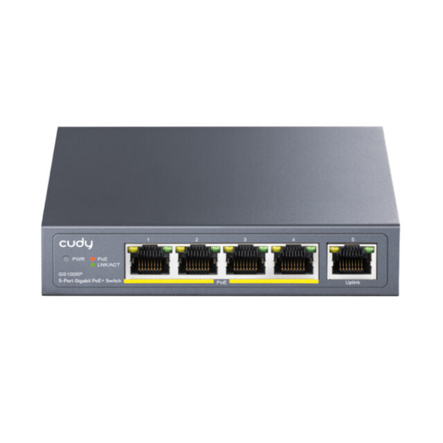 Cudy 5-Port Gigabit PoE+ Unmanaged Switch-Wolf Media Store