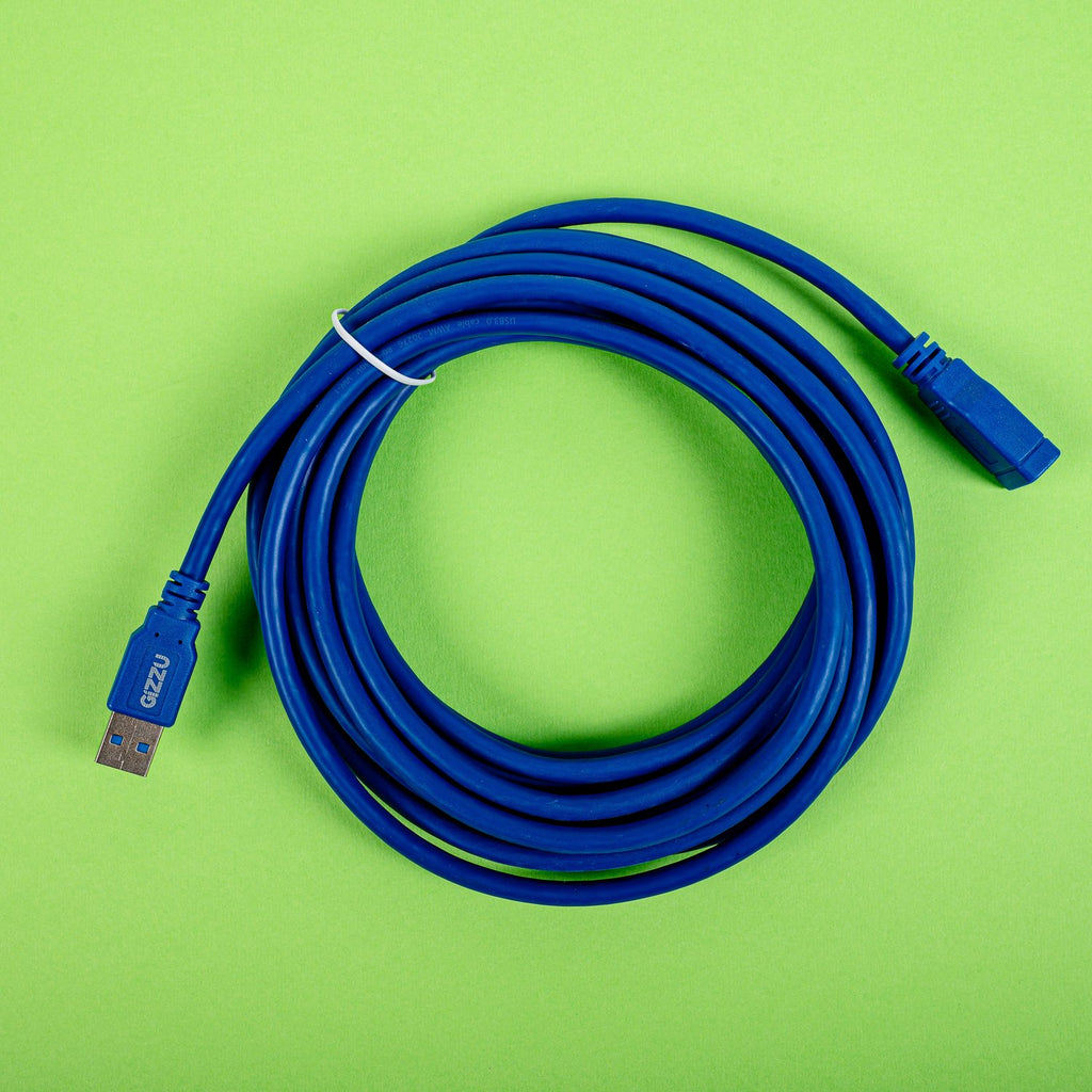 Gizzu USB 3.0 Extension Cable 5m - Blue-Wolf Media Store
