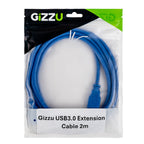 Gizzu USB 3.0 Extension Cable 2m-Wolf Media Store