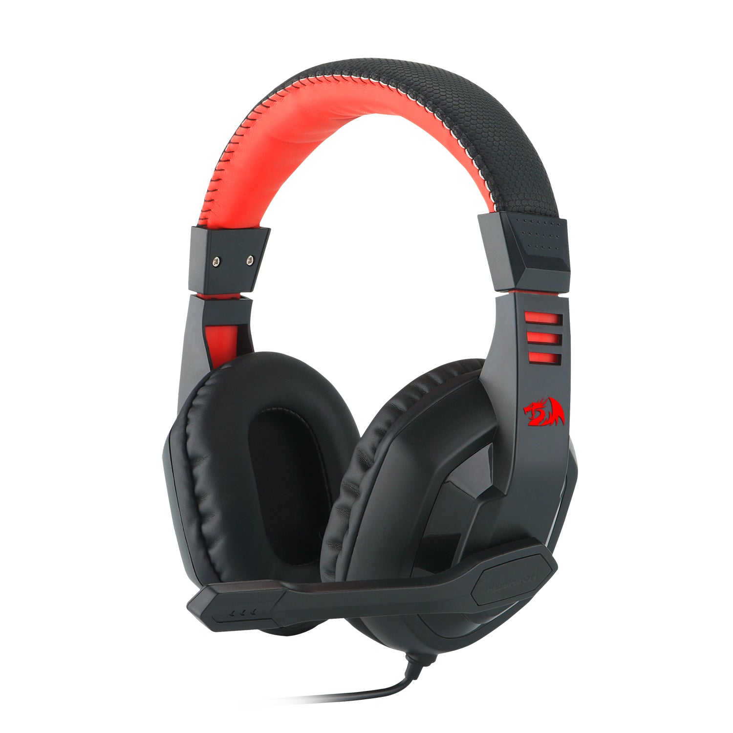 REDRAGON Over-Ear ARES Aux Gaming Headset - Black-Wolf Media Store