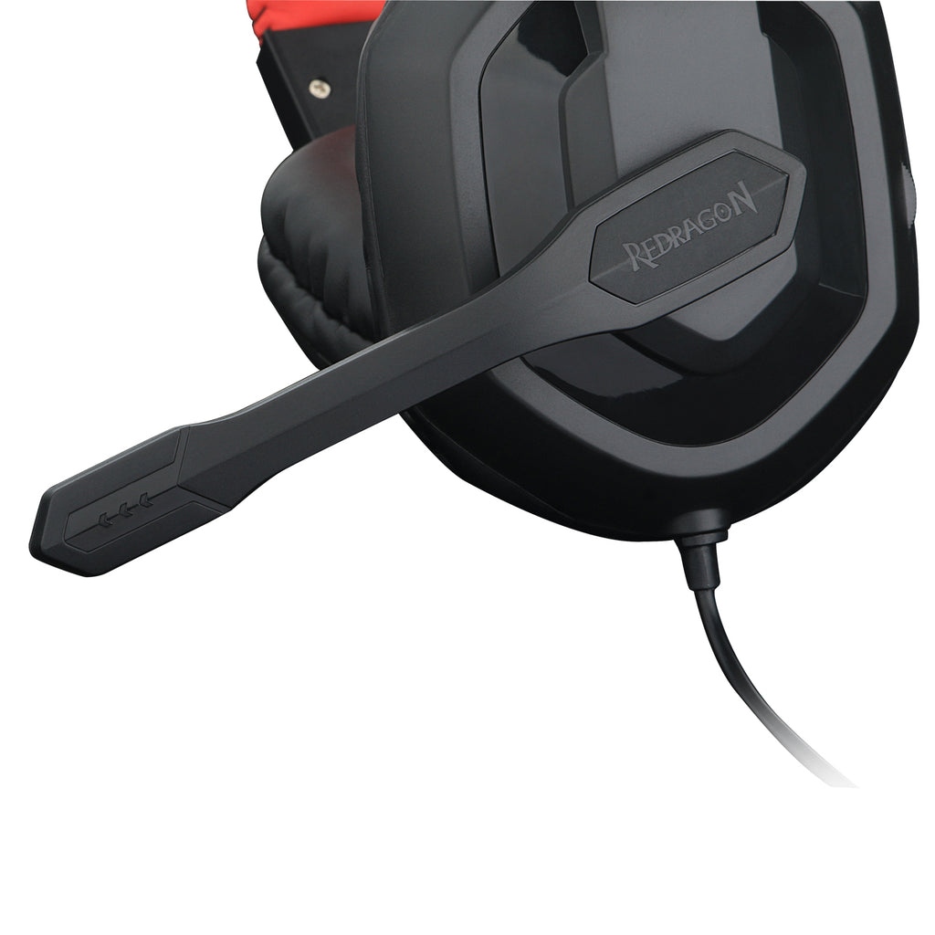 REDRAGON Over-Ear ARES Aux Gaming Headset - Black-Wolf Media Store