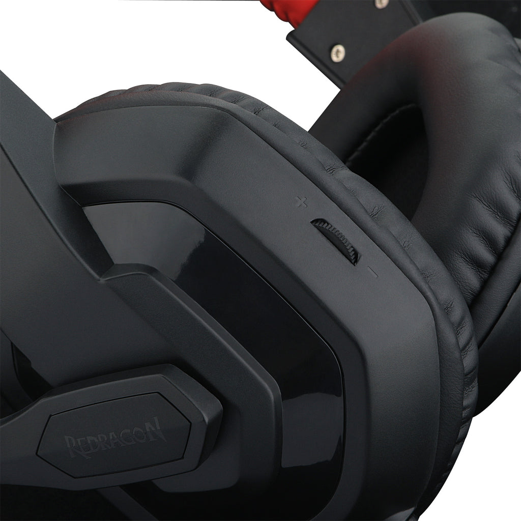REDRAGON Over-Ear ARES Aux Gaming Headset - Black-Wolf Media Store
