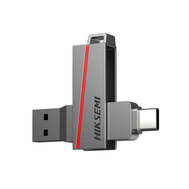 HIKSEMI Dual Slim 256GB USB3.2 Flash Drive-Wolf Media Store