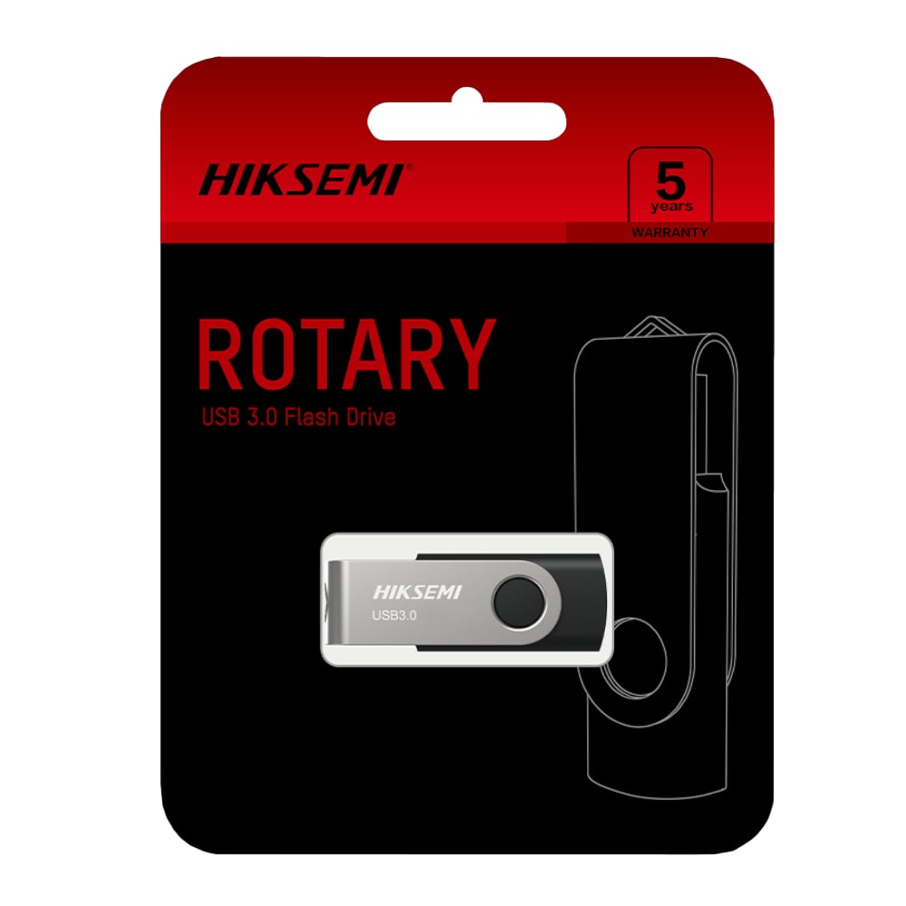 HIKSEMI Rotary Series 128GB USB3.0 Flash Drive-Wolf Media Store
