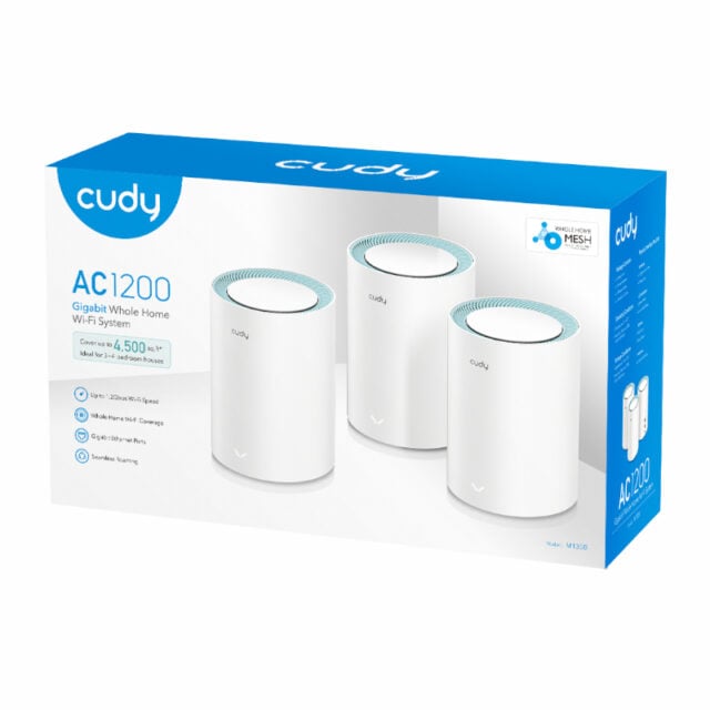 Cudy AC1200 Wi-Fi Mesh Kit 3 Pack With Gigabit-Wolf Media Store
