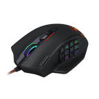 REDRAGON IMPACT 12400DPI MMO Gaming Mouse - Black-Wolf Media Store