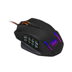 REDRAGON IMPACT 12400DPI MMO Gaming Mouse - Black-Wolf Media Store