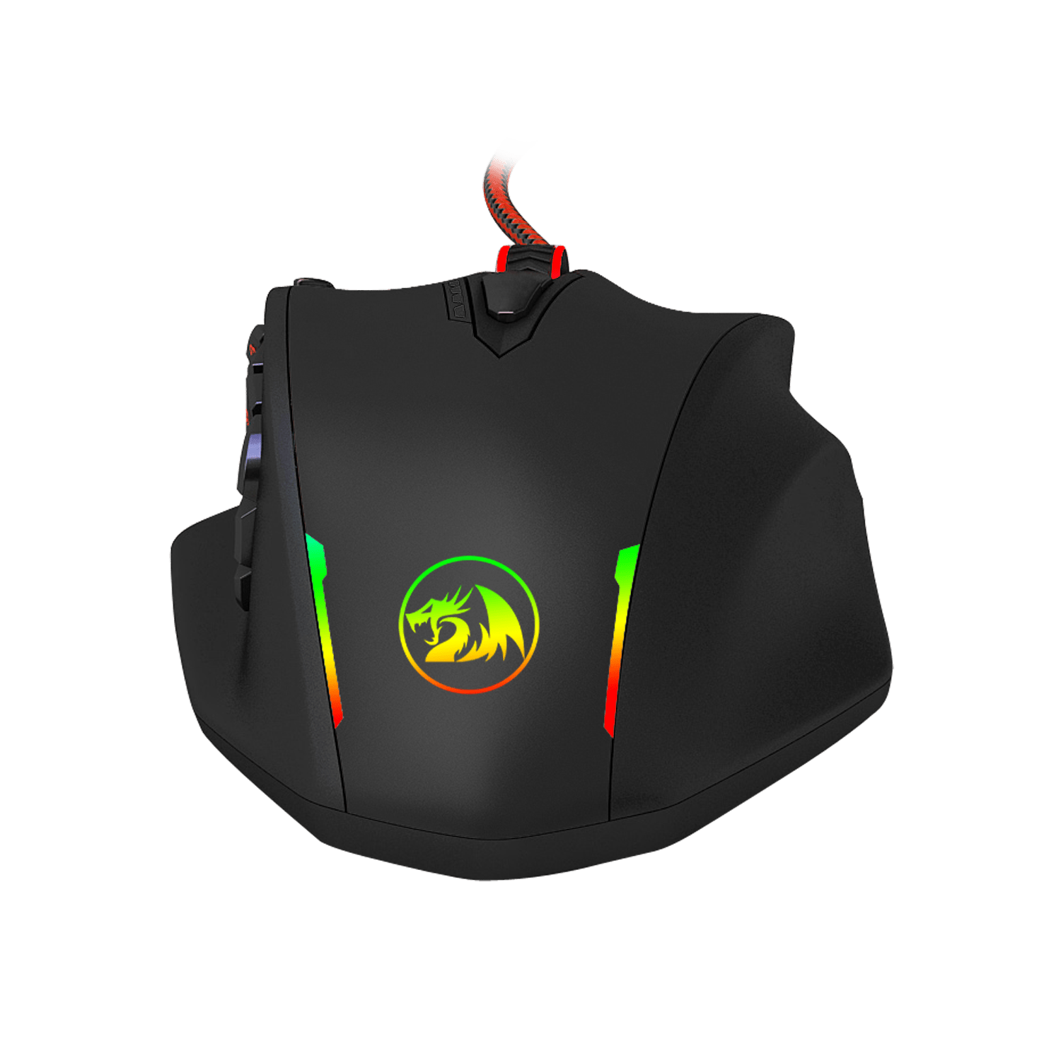 REDRAGON IMPACT 12400DPI MMO Gaming Mouse - Black-Wolf Media Store