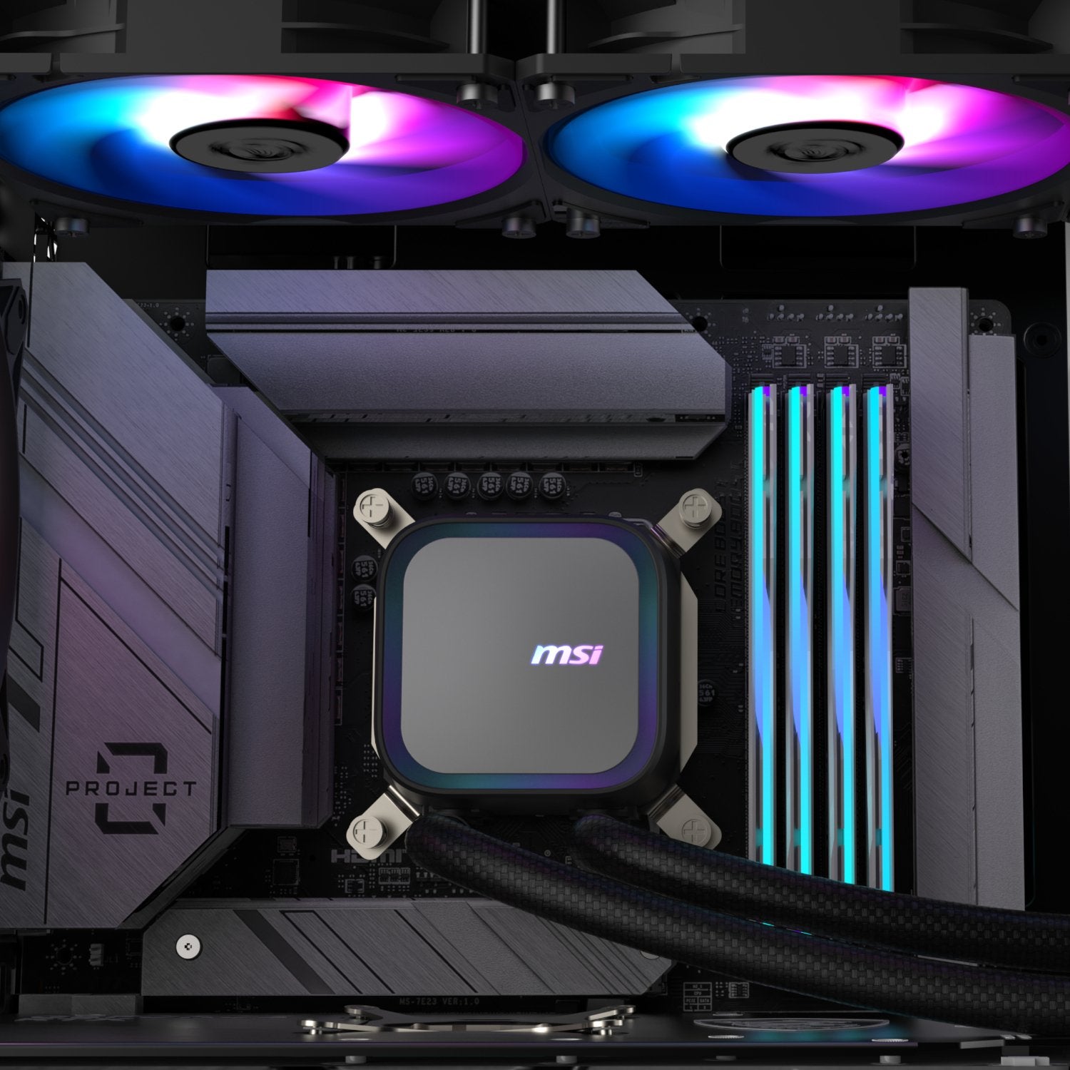 MSI MAG Coreliquid A13 240 AIO Liquid CPU Cooler - Black - Wolf Media Store