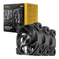 Antec NOVA 120 PWM Fan 3 Pack with Speed Controller - Black-Wolf Media Store