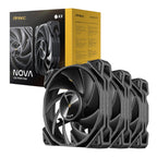 Antec NOVA 120 PWM Fan 3 Pack with Speed Controller - Black-Wolf Media Store