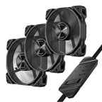 Antec NOVA 120 PWM Fan 3 Pack with Speed Controller - Black-Wolf Media Store