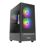 Antec NX410 V2 ATX | Micro-ATX | ITX ARGB Mid-Tower Gaming Chassis - Black-Wolf Media Store