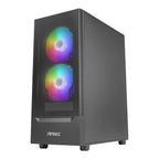 Antec NX410 V2 ATX | Micro-ATX | ITX ARGB Mid-Tower Gaming Chassis - Black-Wolf Media Store