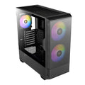 Antec NX416L ATX | Micro-ATX | ITX ARGB Mid-Tower Gaming Chassis - Black-Wolf Media Store