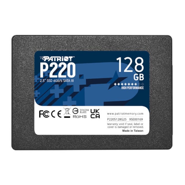 Patriot P220 128GB 2.5" SSD-Wolf Media Store