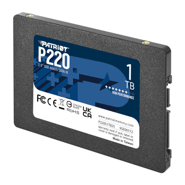 Patriot P220 1TB 2.5" SSD-Wolf Media Store